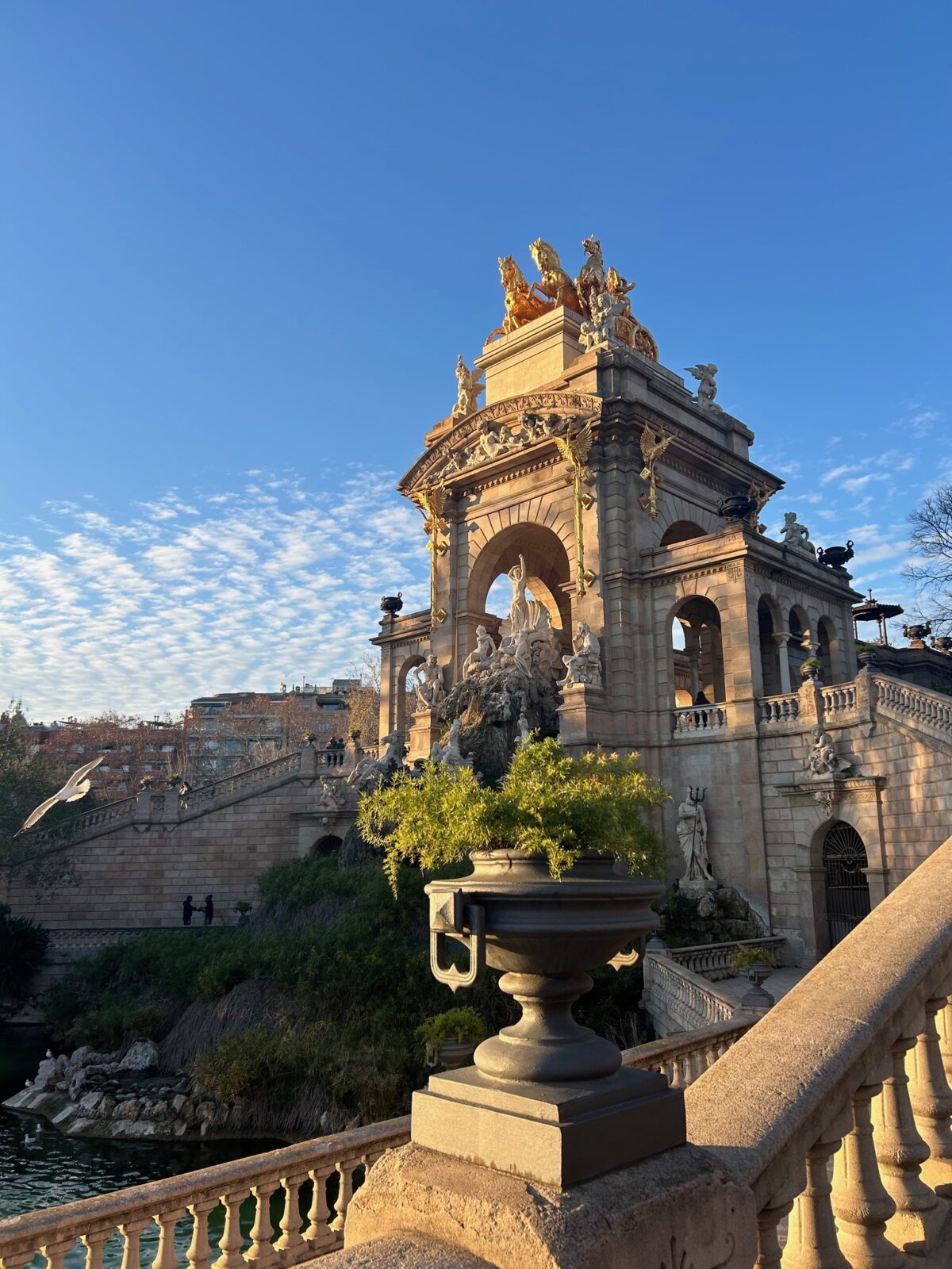 A Sunset in Parc de la Ciutadella by Cassidy Fish